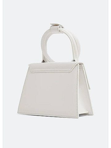 Jacquemus Women's Le Chiquito Noeud Bag in White (view 2)
