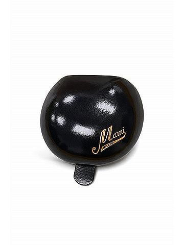 MARNI Women's Small Leather Coin Pouch in Black (view 1)