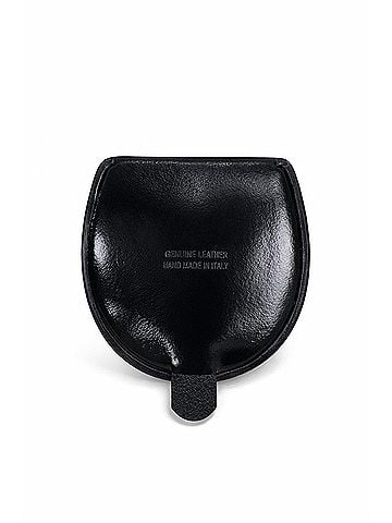 MARNI Women's Small Leather Coin Pouch in Black (view 2)