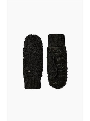 Soia & Kyo Women's Alina Faux Shearling Gloves in Black (view 1)