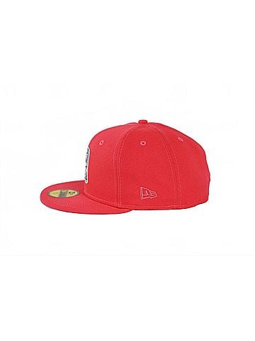 New Era Men's Custom 59fifty Detroit Tigers 2005 All Star Game Fitted Hat Size 7.5 in Lava Red/Sky Blue (view 2)
