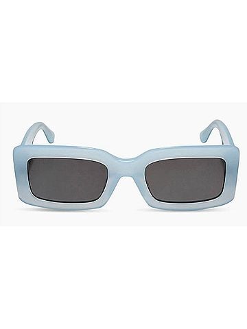 DIFF Women's Indy Sunglasses in Blue Dust+Grey (view 2)