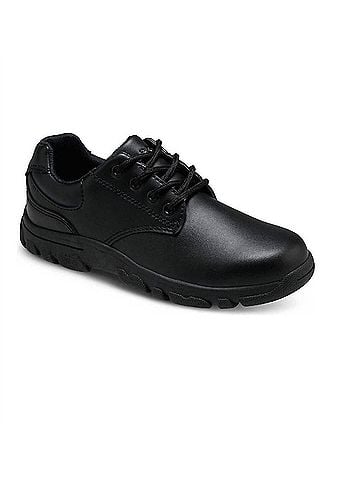 Hush Puppies Little Kid's Sleek Leather Shoes in Chad Black (view 1)