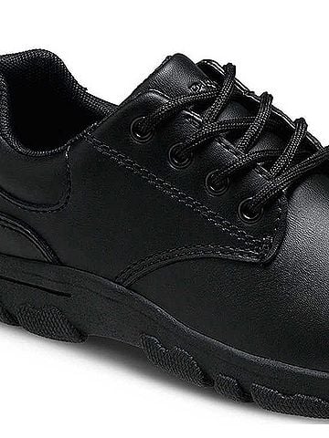 Hush Puppies Infant Or Toddler Sleek Leather Shoes in Chad Black (view 2)