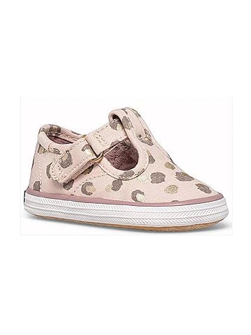 Keds Infant Or Toddler T-Strap Casual Sneakers in Champion Leopard (view 2)