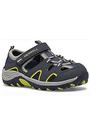 Merrell Infant-Toddler Hydro H2o Hiker Sandal in Navy/Lime (view 1)