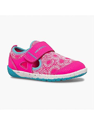 Merrell Infant-Toddler Bare Steps H20 Water Shoes in Berry/Turq (view 1)