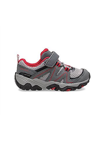 Merrell Infant-Toddler Trail Quest Sneaker in Grey/Black/Red (view 2)