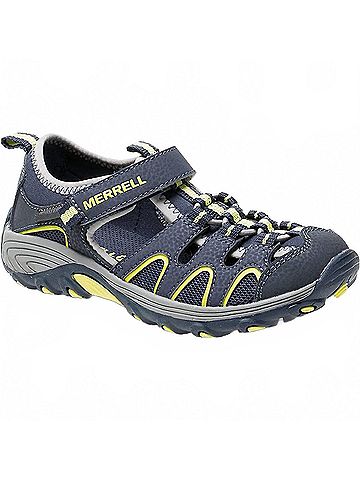 Merrell Little Kid's Hydro H2o Hiker Sandal in Navy/Lime (view 1)