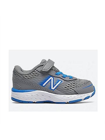 New Balance Kids' 680 V6 Running Shoe in Marblehead/Vision Blue (view 1)