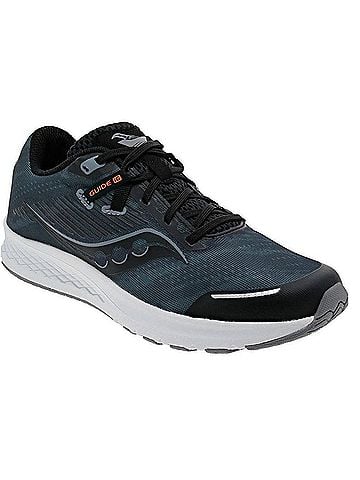 Saucony Kid's Guide 16 Sneakers in Black/White (view 2)