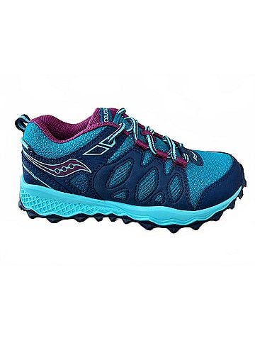 Saucony Girls Kid's Sy Peregrine Sneakers in Shield Navy / Turquiose (view 1)