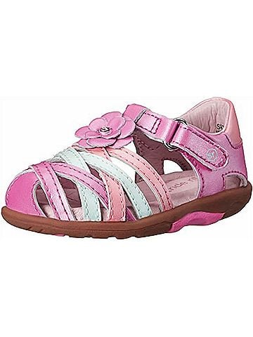 Stride Rite Toddler Round-Toe Flat Sandals in Pink (view 2)