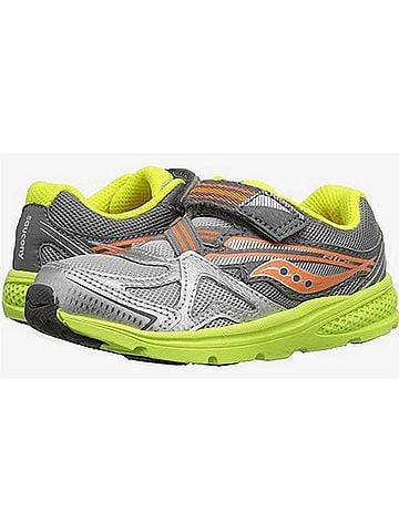 Saucony Toddler's Ride Sneakers in Green / Gray / Orange (view 2)
