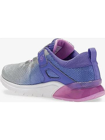 Saucony Junior Toddler's Flash Grow Sneakers in Purple/Silver (view 2)