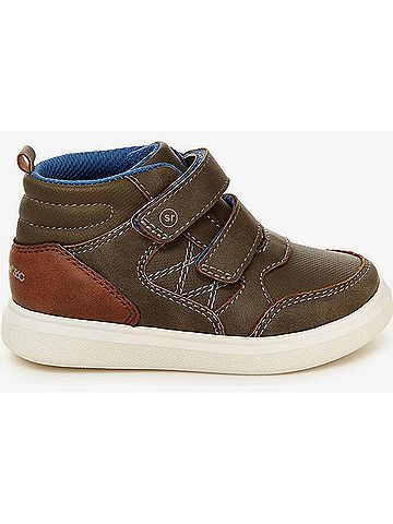 Stride Rite Little Kid's Cedric Sneaker in Brown (view 1)