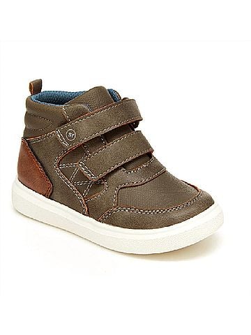 Stride Rite Little Kid's Cedric Sneaker in Brown (view 2)