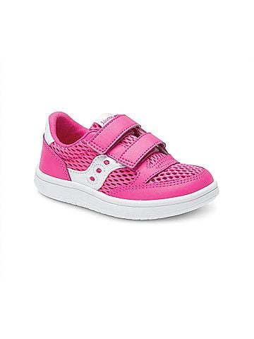 Saucony Toddler's Jazz Sneakers in Pink/White (view 2)