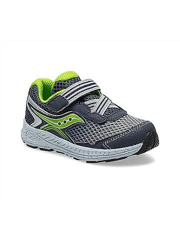 Saucony Junior Toddler's Ride 10 Sneakers in Gray/Lime (view 1)