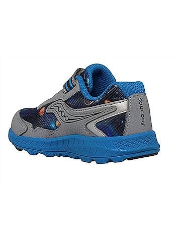 Saucony Toddler's Ride 10 Sneakers in Grey/Blue/Space (view 2)
