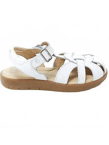 Stride Rite Little Kid's Summer Time Closed Sandal in White (view 2)