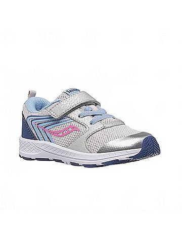 Saucony Toddler's Wind Fst Sneakers in Silver/Blue/Pink (view 1)
