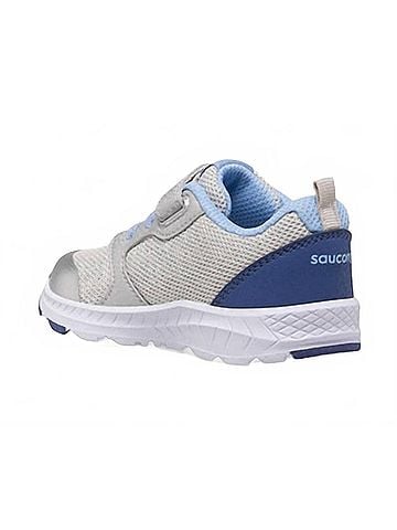 Saucony Toddler's Wind Fst Sneakers in Silver/Blue/Pink (view 2)