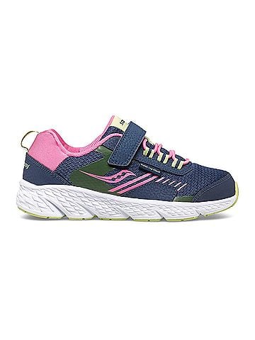 Saucony Toddler's Wind Sneakers in Shield A/C Navy/Pink (view 1)