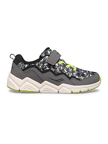 Saucony Kid's Flash Sneakers in Camo/Grey (view 1)