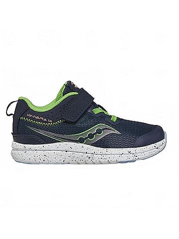 Saucony Junior Kid's Kinvara 14 Ac Sneakers in Navy/Green (view 1)