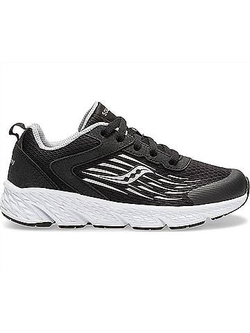 Saucony Kid's Wind Sneakers in Black (view 1)