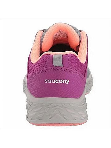 Saucony Kid's Wind Sneakers in Purple/Gray (view 2)