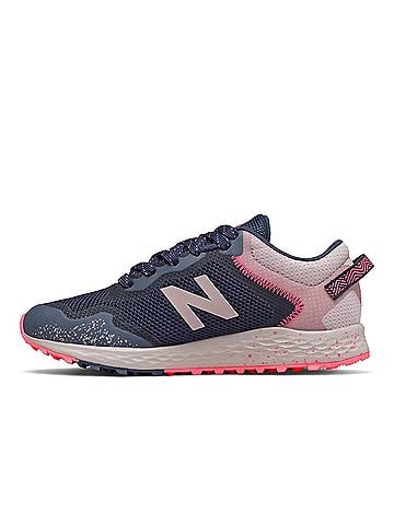 New Balance Little Kid's Fresh Foam Shoes in Arishi Natural Indigo/Saturn Pink (view 2)