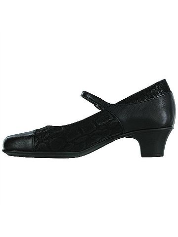 SAS Women's Isabel Mary Jane Pumps in Black / Snake (view 2)