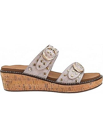 Corkys Women's Told You So Wedges in Cream Crackle (view 1)