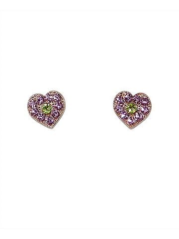 Mariana Women's Parasol Earrings in Pink / Green (view 1)