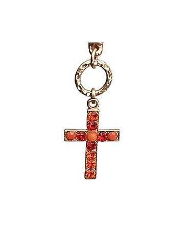 Mariana Women's Ring Of Fire Earrings in Red / Orange (view 1)