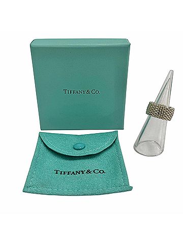 Tiffany & Co. TIFFANY&Co. Tiffany Somerset Ring, SV925 Mesh Silver, Weight 7.58g, Women's, Comes with Box and Dust Bag. (view 2)