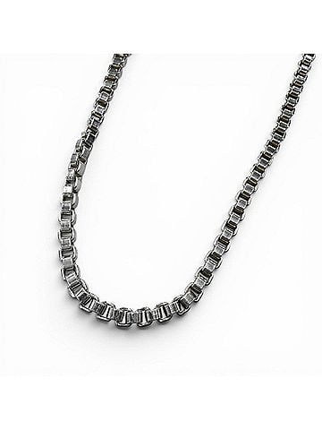 Tiffany & Co. TIFFANY&Co. Tiffany Venetian Long Chain SV925 Necklace, Silver, Weight 76.2g, Men's & Women's (view 1)