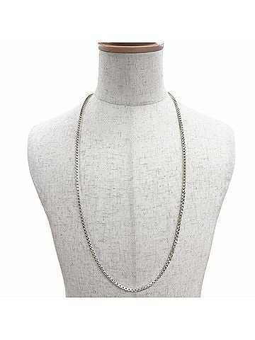 Tiffany & Co. TIFFANY&Co. Tiffany Venetian Long Chain SV925 Necklace, Silver, Weight 76.2g, Men's & Women's (view 2)