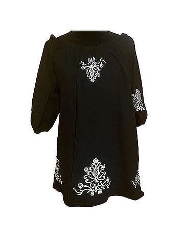 The Pyramid Collection Short Sleeve Blouse (view 1)