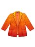 Ellen Tracy 100% Cotton 100% Acetate Stripes Orange Blazer Size 8 - photo 1