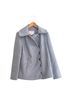 Gal Meets Glam Blue Wool Coat Size S - photo 2