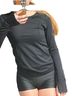 Lululemon Athletica Black Long Sleeve Blouse Size 4 - photo 1