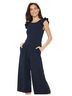 Elle 94% Polyester 6% Spandex 100% Polyester Black Jumpsuit Size XL - photo 1