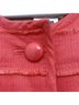 J.Crew x Dauphinette 54% Cotton 46% Modal 100% Acetate Solid Pink Orange Jacket Size 4 - photo 5