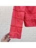 J.Crew x Dauphinette 54% Cotton 46% Modal 100% Acetate Solid Pink Orange Jacket Size 4 - photo 7