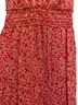 Max Studio 100% Cotton Floral Color Block Graphic Red White Casual Dress Size XS - photo 4