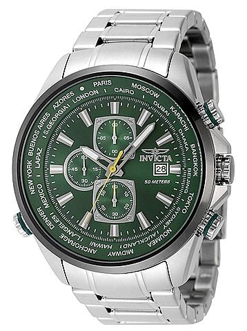 Invicta Aviator Interceptor - 50mm, Steel (49078) Watch (view 1)