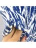 Joie 100% Silk Blue White Shorts Size L - photo 6